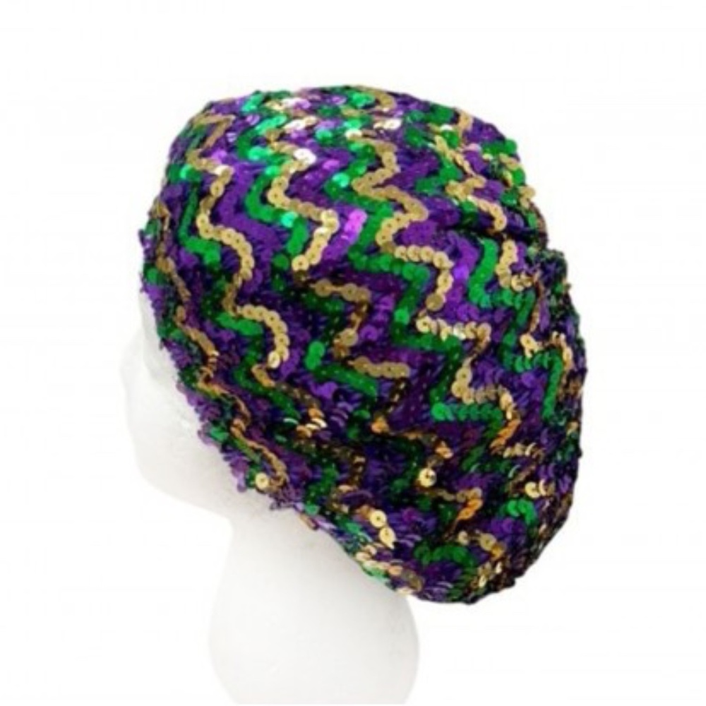 Mardi Gras Slouch Beret